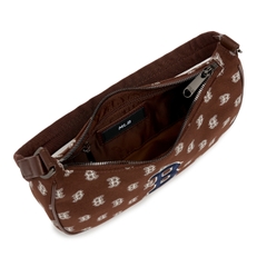 Túi MLB Classic Monogram Jacquard Hobo Bag Boston Red Sox Brown