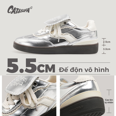 Giày Cat & Sofa Samba Retro Shoes Metallic Silver