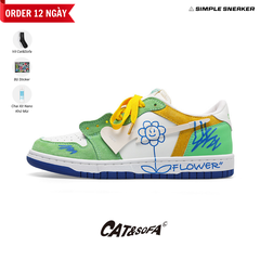 Giày Cat & Sofa Dunk Flower Green