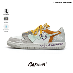 Giày Cat & Sofa Dunk Flower Grey