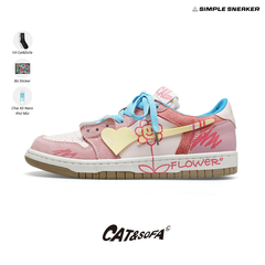 Giày Cat & Sofa Dunk Flower Pink