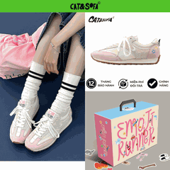 Giày Cat & Sofa Emoji Runner Light Pink 2025
