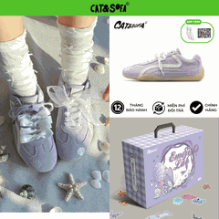 Giày Cat & Sofa Emoji Sò Tím