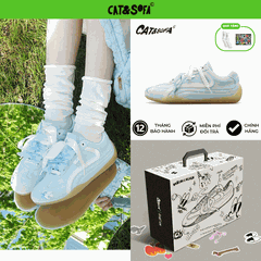 Giày Cat & Sofa Emoji Bồ Câu Xanh