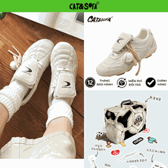 Giày Cat & Sofa Football Cream White