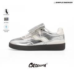 Giày Cat & Sofa Samba Retro Shoes Metallic Silver