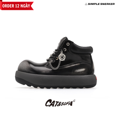 Giày Cat & Sofa UFO Boots All Black Silver