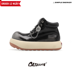 Giày Cat & Sofa UFO Boots Black Gum Silver