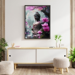 Tranh số hóa Phật từ bi đã căng khung 40x50cm