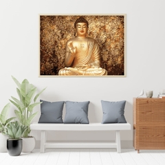 Tranh số hóa Đức Phật A di đà đã căng khung 40x50cm