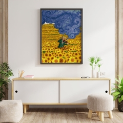 Tranh số hóa Vangogh Bản giao hưởng tình yêu đã căng khung 40x50cm