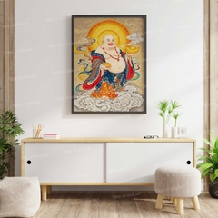 Tranh số hóa Phật Di Lặc đã căng khung 40x50cm