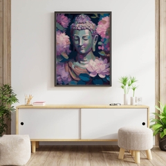 Tranh số hóa Phật niết bàn đã căng khung 40x50cm