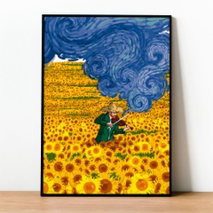 Tranh số hóa Vangogh Bản giao hưởng tình yêu đã căng khung 40x50cm