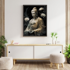 Tranh số hóa Tịnh độ đã căng khung 40x50cm