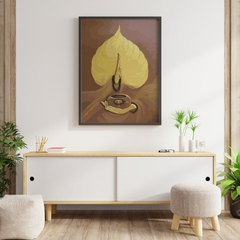 Tranh số hóa Bồ đề tâm đã căng khung 40x50cm