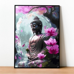 Tranh số hóa Phật từ bi đã căng khung 40x50cm