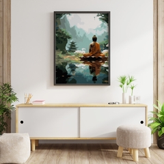 Tranh số hóa Giọt Thiền đã căng khung 40x50cm