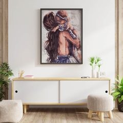 Tranh số hóa Con yêu đã căng khung 40x50cm