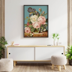 Tranh số hóa Hoa mẫu đơn đã căng khung 40x50cm