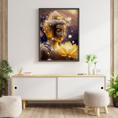 Tranh số hóa Đức Phật đã căng khung 40x50cm