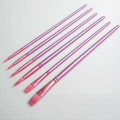 Bộ 6 cọ cao cấp chuyên vẽ Tranh số hóa, vẽ tranh màu Acrylic, màu Gouache, màu nước