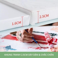 Tranh số hóa Phượng hoàng  đã căng khung 40x50cm