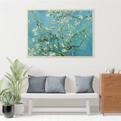 Tranh số hóa - Hoa hạnh nhân Van Gogh đã căng khung 40x50cm 28 màu