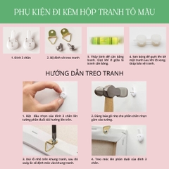 Tranh số hóa - Giữa đồng lúa mì đã căng khung 40x50cm