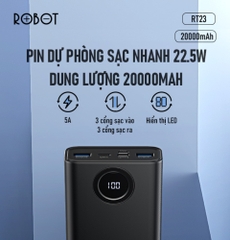 Pin dự phòng Robot RT23 20000mAh