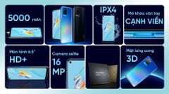 Điện thoại OPPO A54 4/128GB (Xanh Dương, Đen)