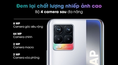 Điện thoại Realme 8  8/128   (Bạc, Đen)