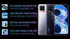 Điện thoại Realme 8  8/128   (Bạc, Đen)