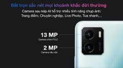 Điện thoại Vivo Y15a (Trắng-Xanh, Xanh Đen)