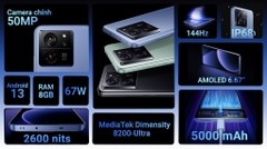 Điện thoại Xiaomi 13T 5G 8GB