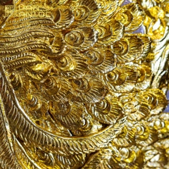 Bình Hút Lộc Công Danh Phú Quý Men Rạn Dát Vàng Bát Tràng