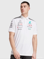 Áo Polo F1 Mercedes 2025 ( Trắng )