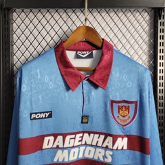 Retro West Ham 1995/1997 Tay Dài ( Sân Khách )