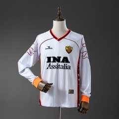 Retro As Roma 1999/2000 Tay Dài ( Sân Khách )