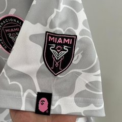 Áo Thun Bape X Miami 2026 ( Xám )