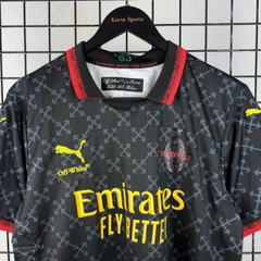 Đồ Fan AC Milan Off White ( Đen )