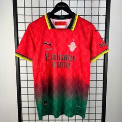 Đồ Fan AC Milan Off White ( Đỏ )