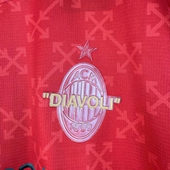 Đồ Fan AC Milan Off White ( Đỏ )