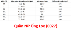 (Aidixing) Quần Nữ Ống Loe (0027) - Đỏ + Size