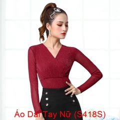 (Doubl) Áo Dài Tay Nữ (S418S) - Đỏ + Size