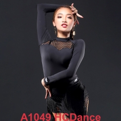 (HCDance) Áo Nữ Đen Lưới (A1049) - Đen + Size