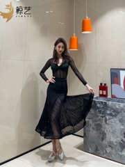 Váy Đen Lưới
