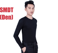 Áo Sơ Mi Nam Dài Tay Cổ Tròn (SMDT) - Đen + Size