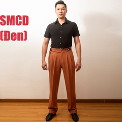Áo Sơ Mi Nam Ngắn Tay Cổ Đức (SMCD) - Đen + Size