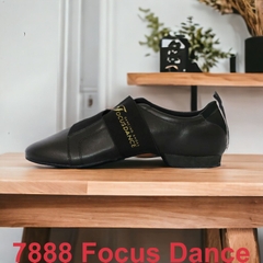 Giày Latin Giáo Viên Đế Phẳng Focus Dance 7888 (7888FD) - Đen